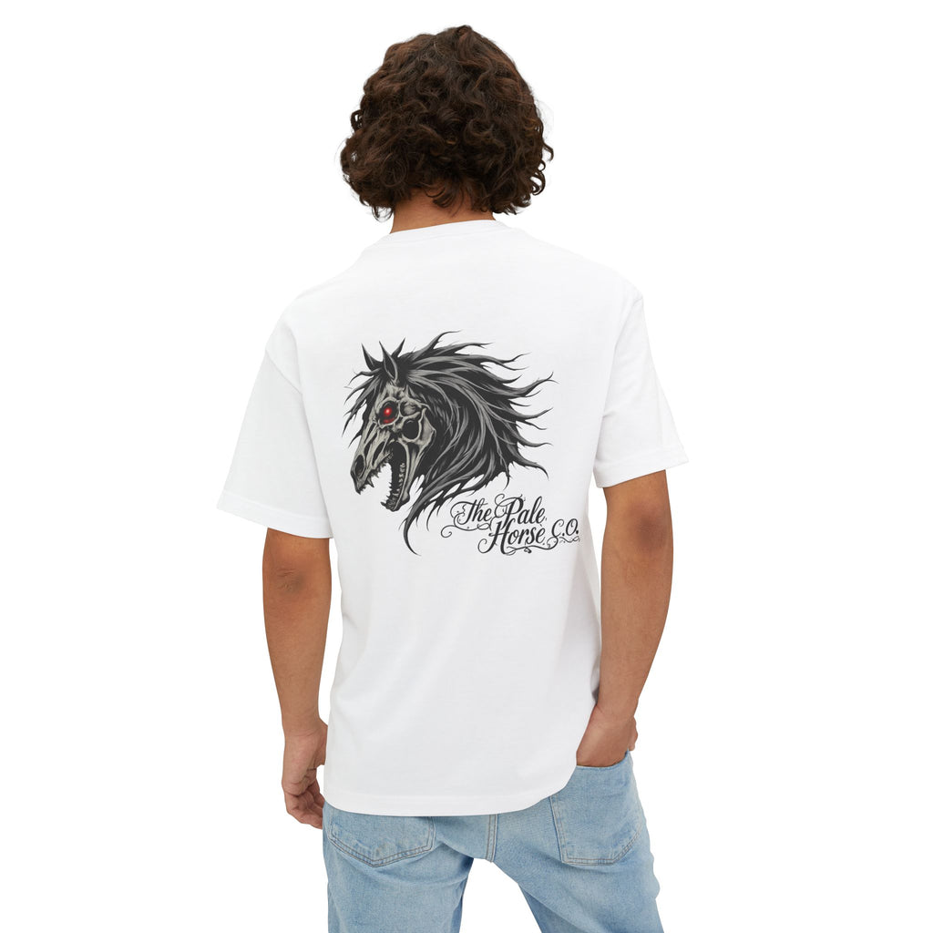 'The Pale Horse Co.' Gothic Horse Graphic Oversized Boxy Tee