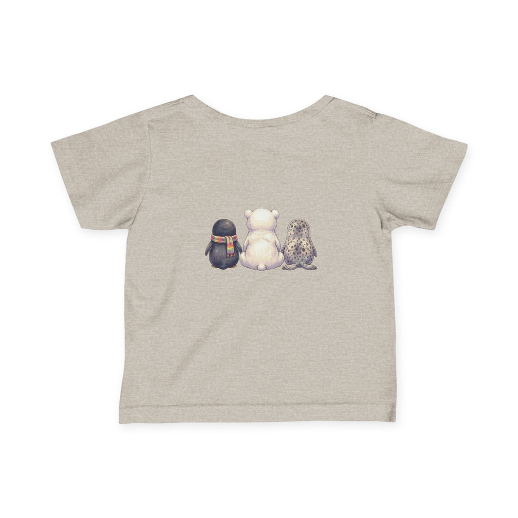 Cute Front and Back Arctic Friends T-Shirt