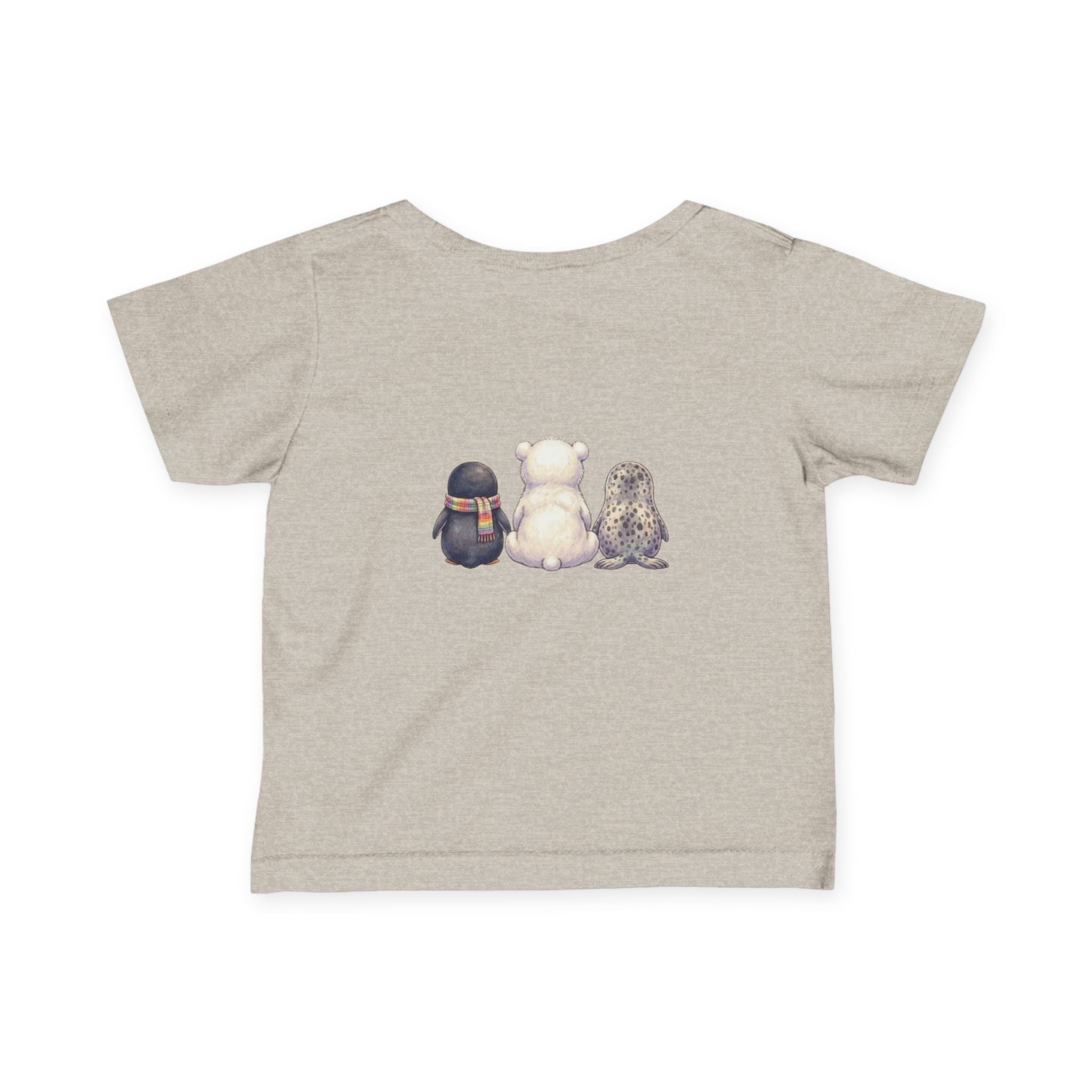 Cute Front and Back Arctic Friends T-Shirt
