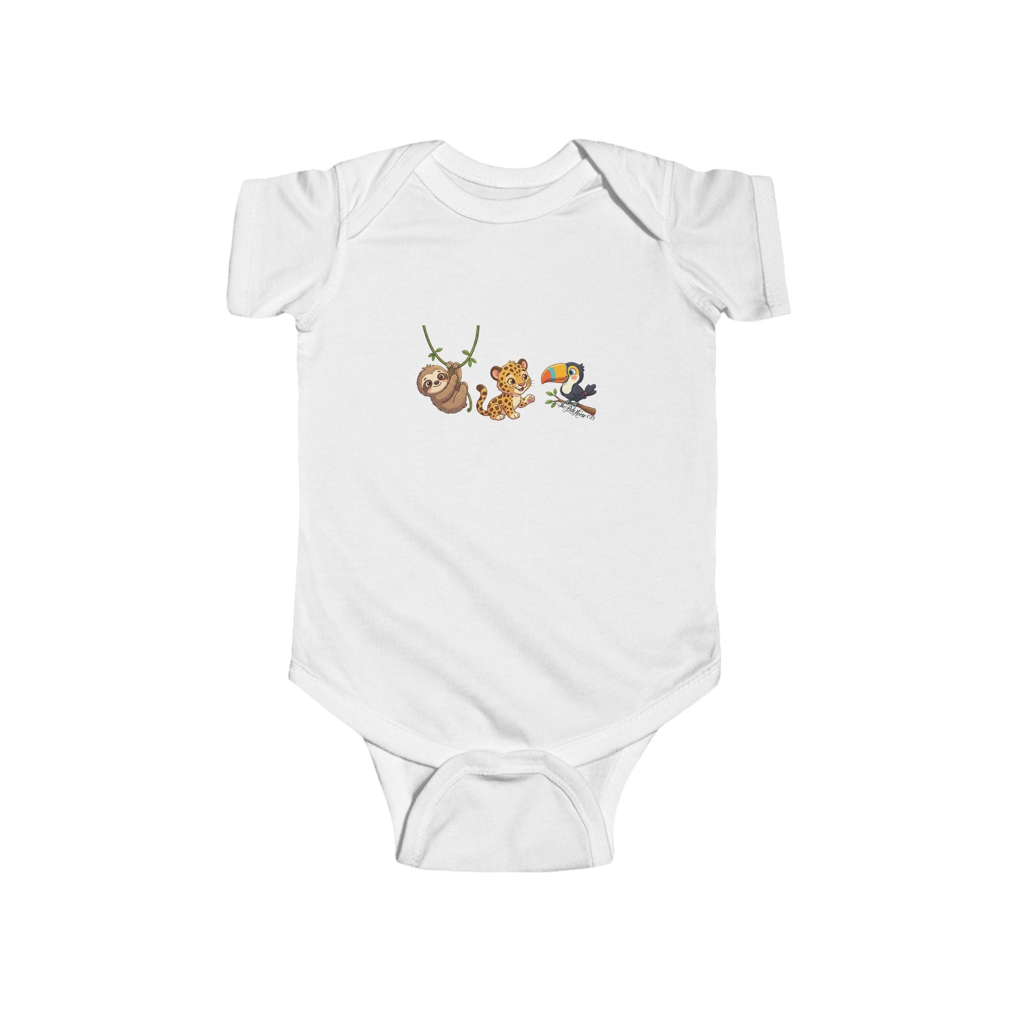 Cute Front and Back Jungle Friends Infant Onesie