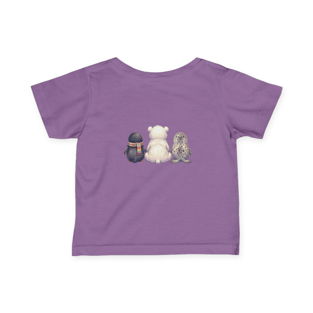 Cute Front and Back Arctic Friends T-Shirt