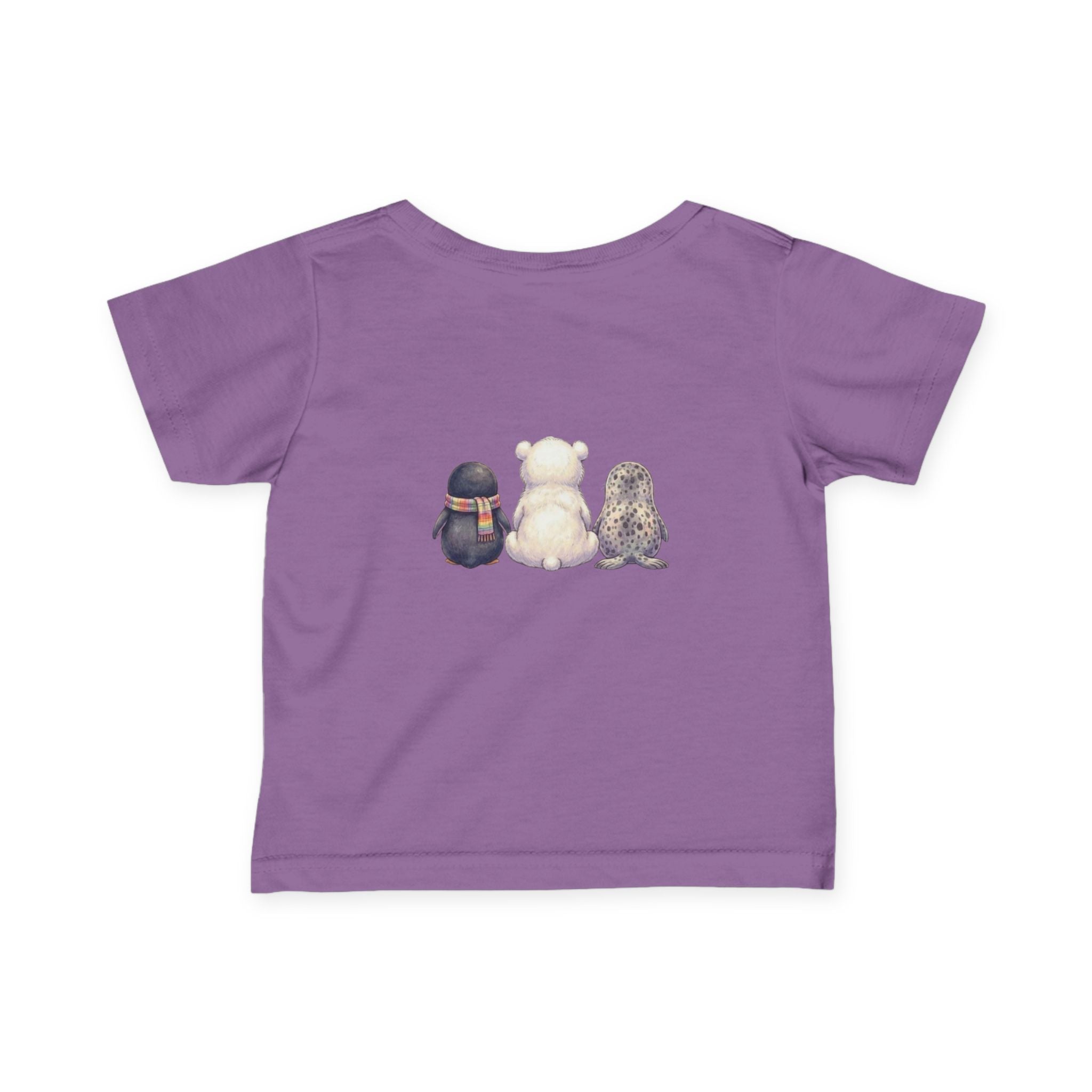 Cute Front and Back Arctic Friends T-Shirt