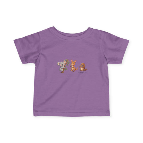 Cute Front and Back Australian Friends Infant Tee