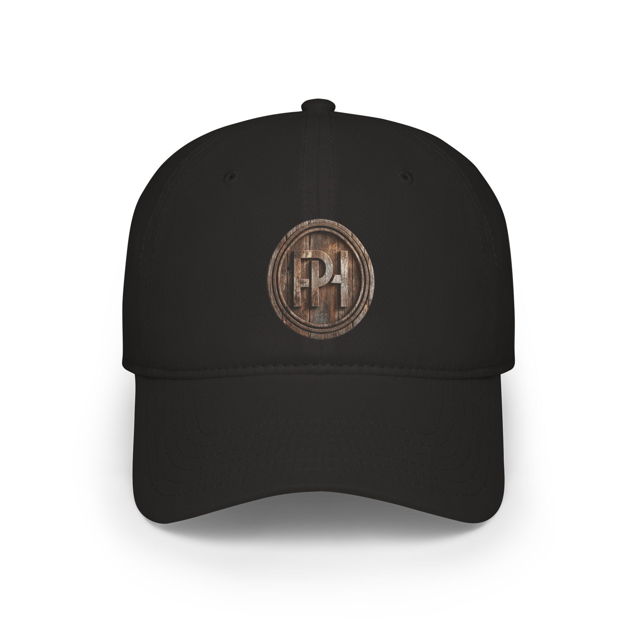 Vintage Wood Design Pale Horse Medallion Logo Hat