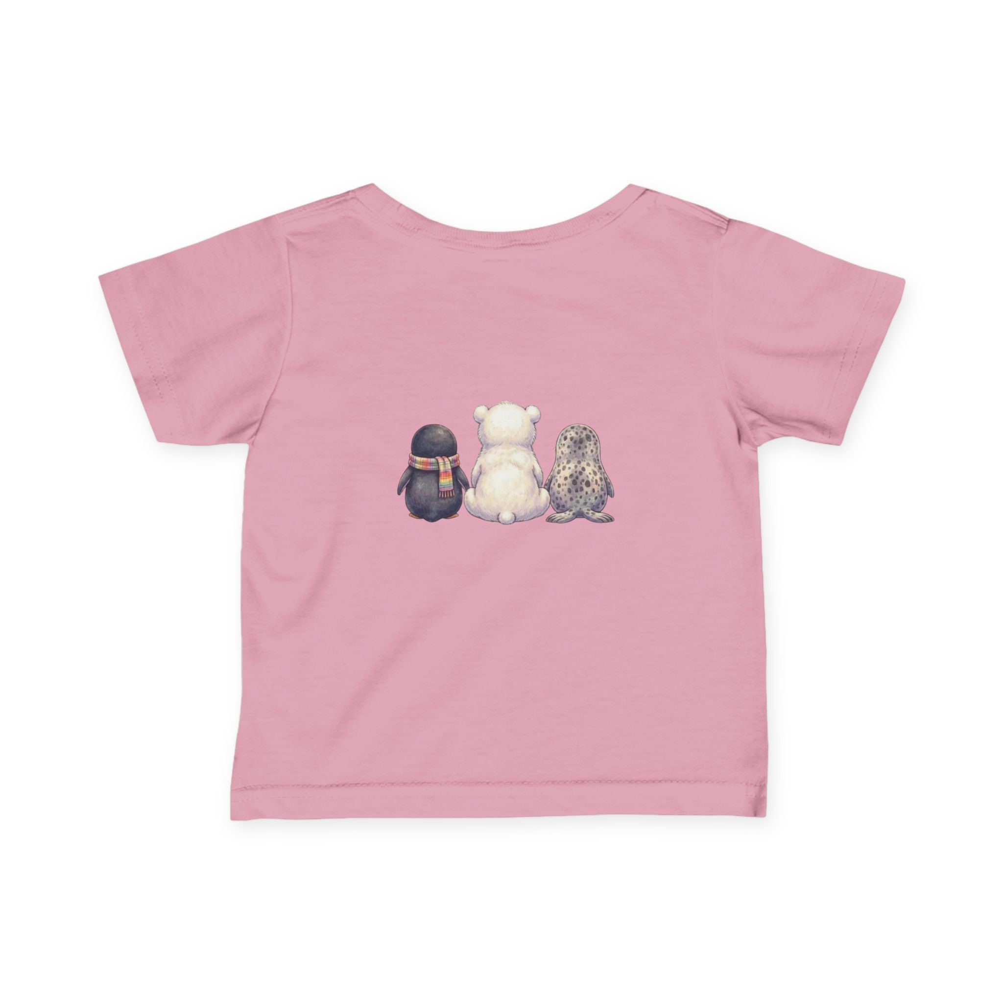 Cute Front and Back Arctic Friends T-Shirt