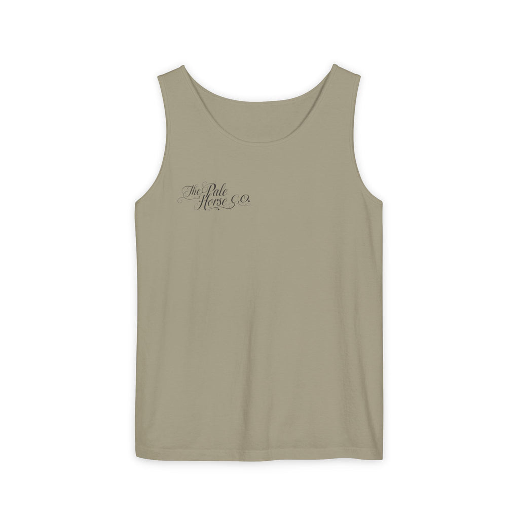 The Pale Horse Enso Circle v2 Tank Top — Bonsai Tree Enso Graphic On The Back