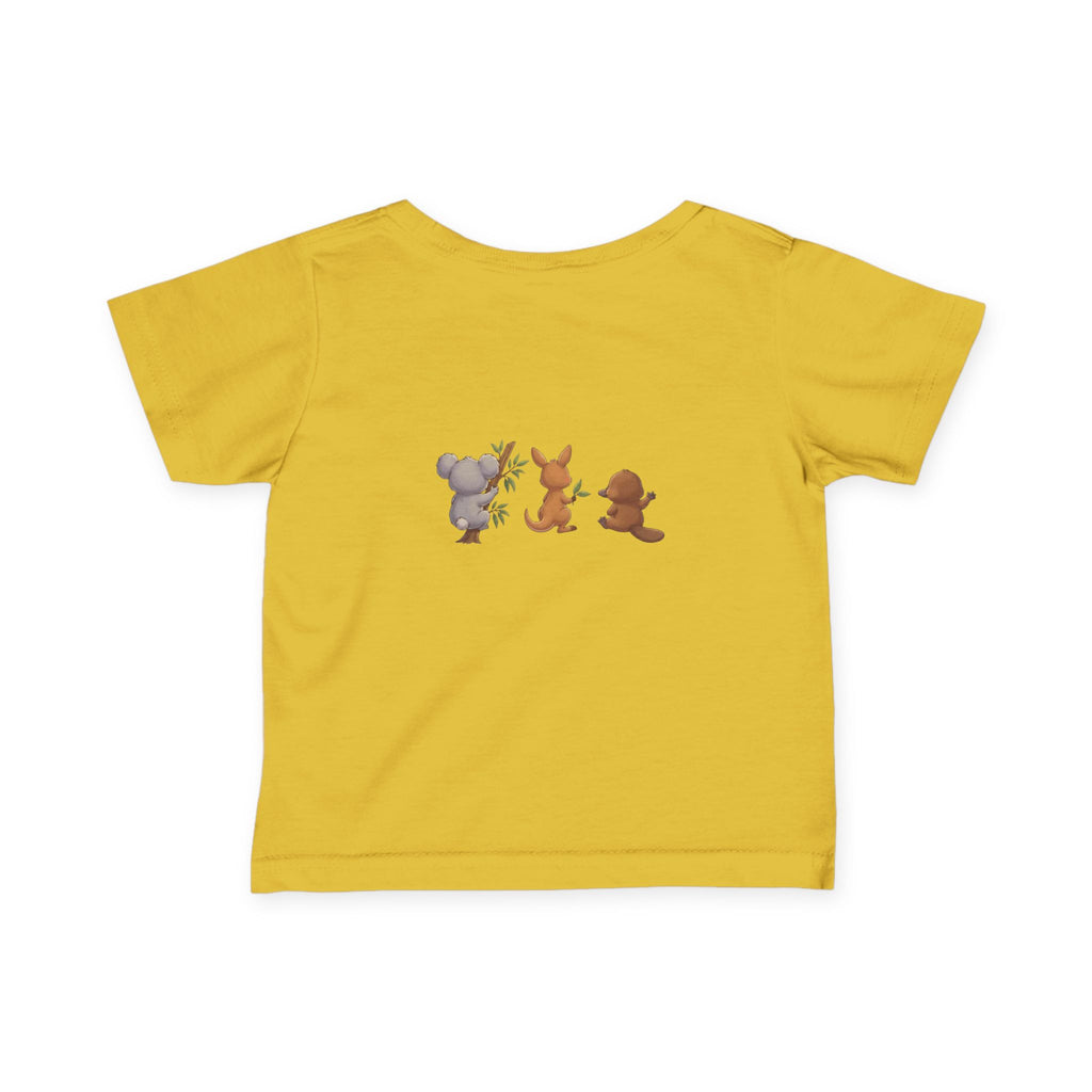 Cute Front and Back Australian Friends Infant Tee