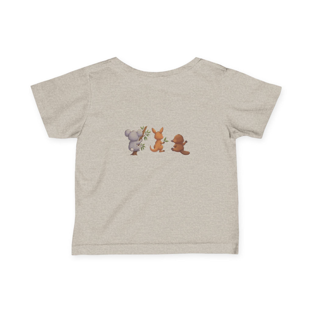 Cute Front and Back Australian Friends Infant Tee