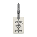 Vintage City Icons Luggage Tag — New York • Paris • London Saffiano Polyester