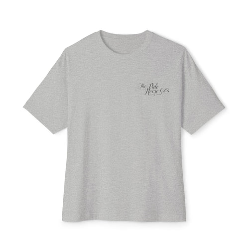 'The Pale Horse Co.' Gothic Horse Skull Graphic Oversized Boxy Tee