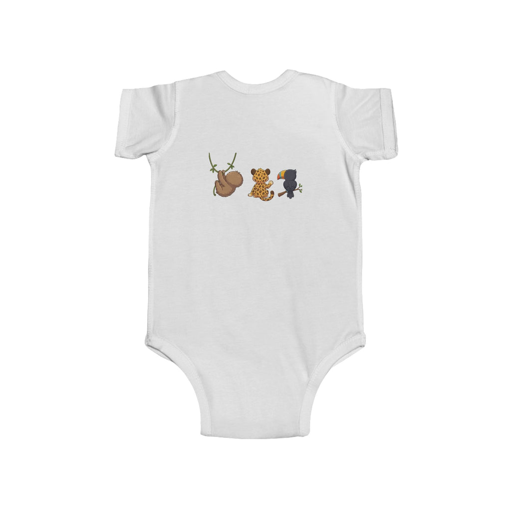 Cute Front and Back Jungle Friends Infant Onesie