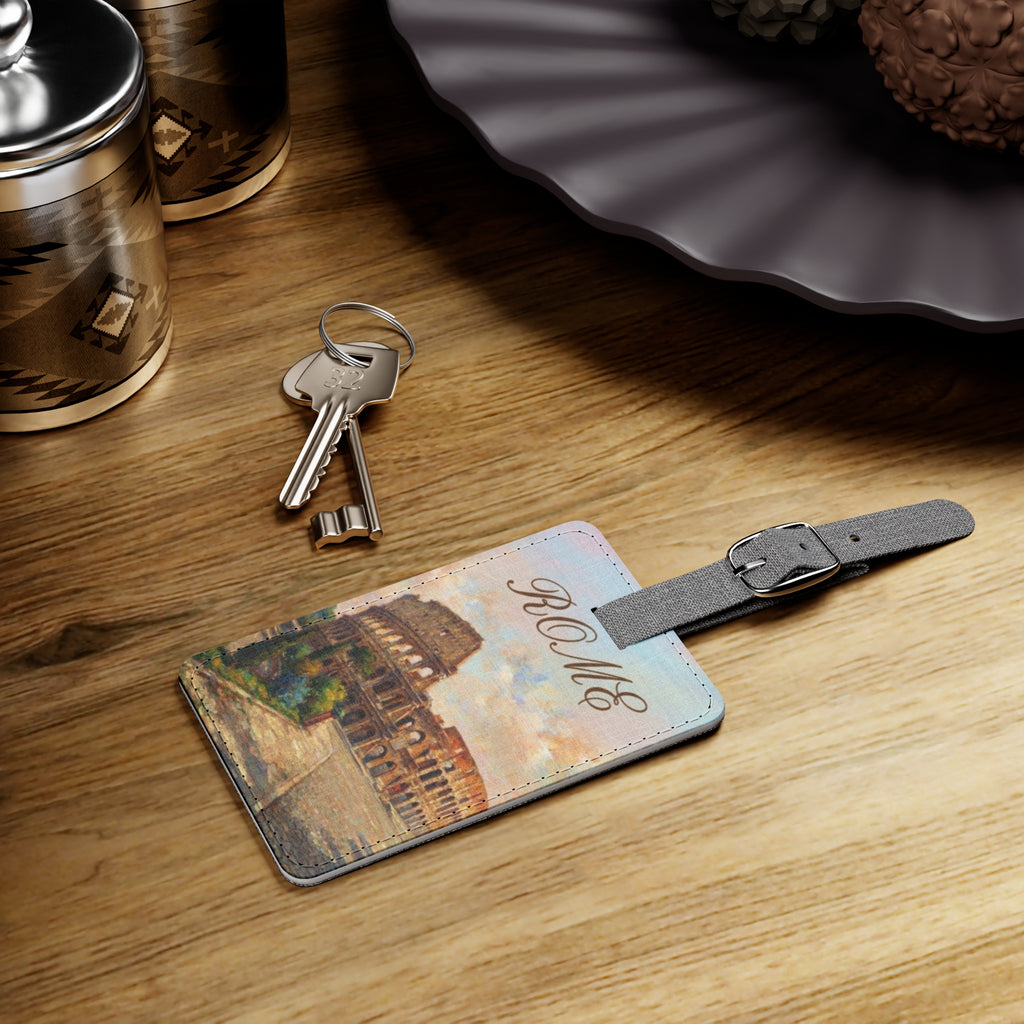 Rome Colosseum Luggage Tag — Vintage Travel ID Tag