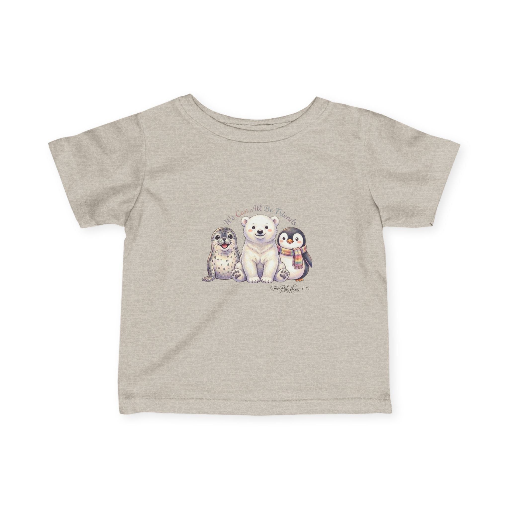 Cute Front and Back Arctic Friends T-Shirt