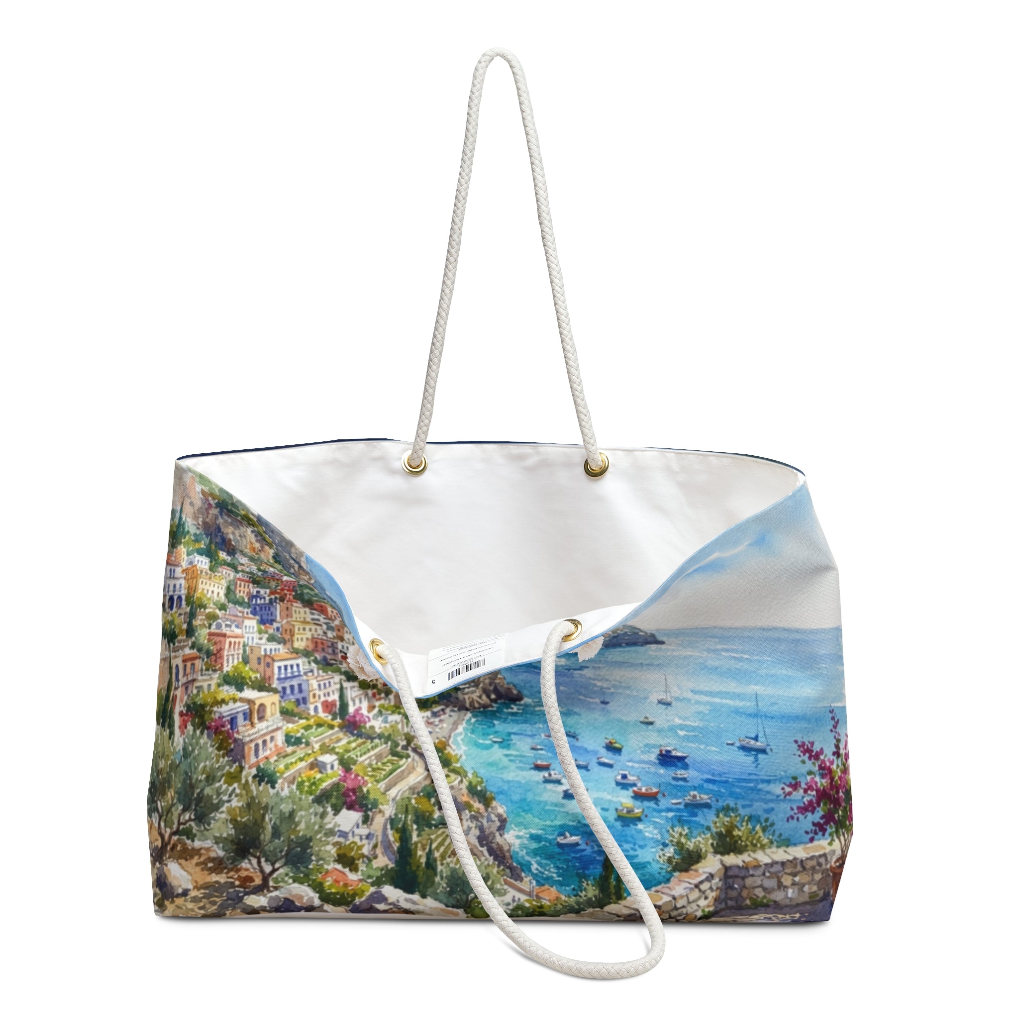 Coastal Amalfi Weekender Bag — Day & Night Seaside Travel Tote