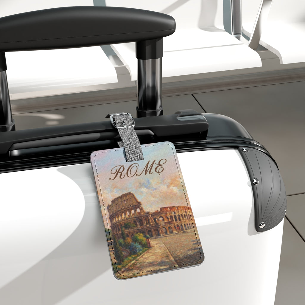 Rome Colosseum Luggage Tag — Vintage Travel ID Tag