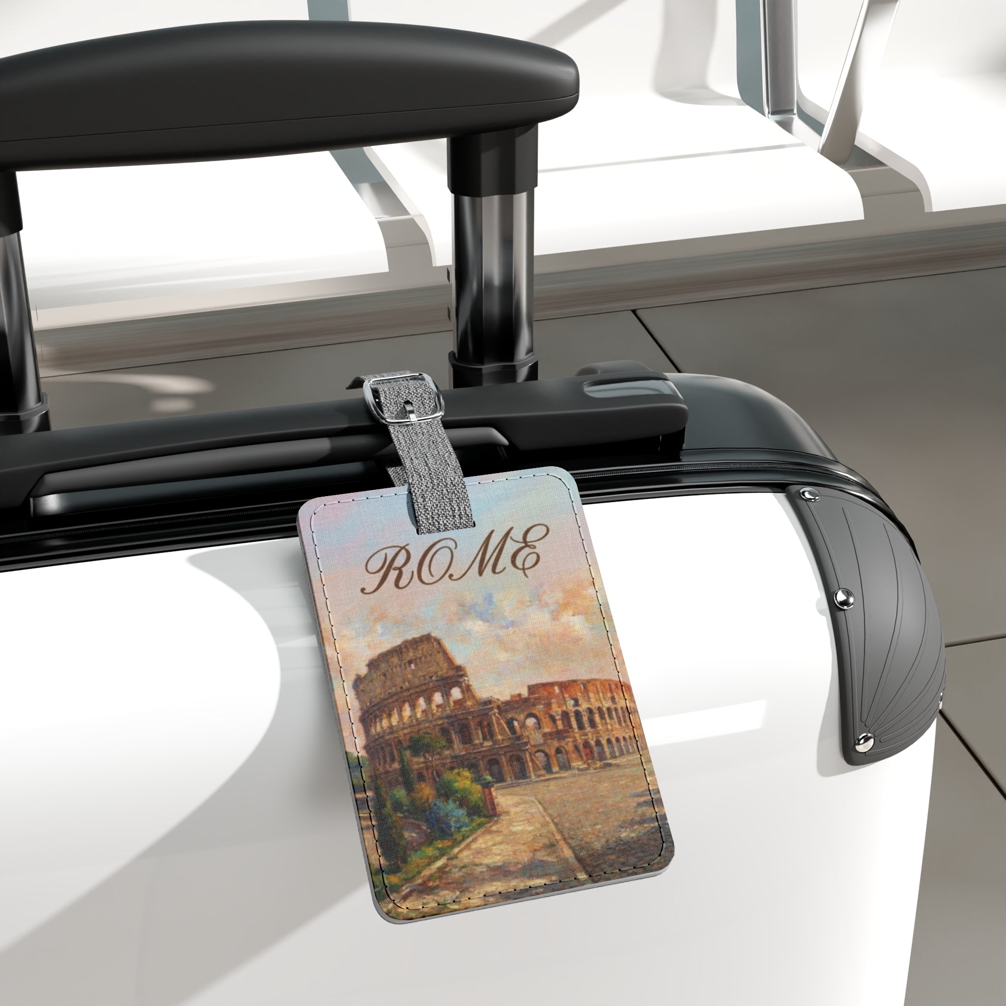 Rome Colosseum Luggage Tag — Vintage Travel ID Tag