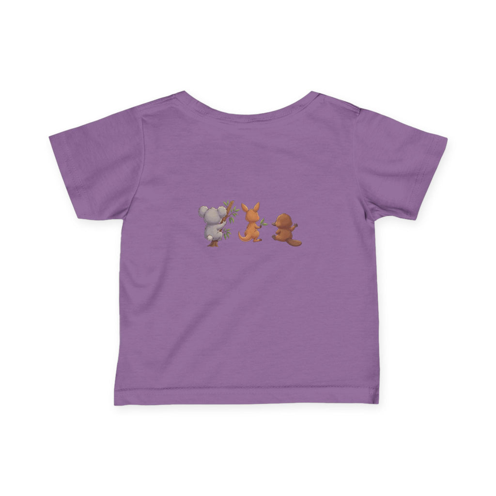 Cute Front and Back Australian Friends Infant Tee