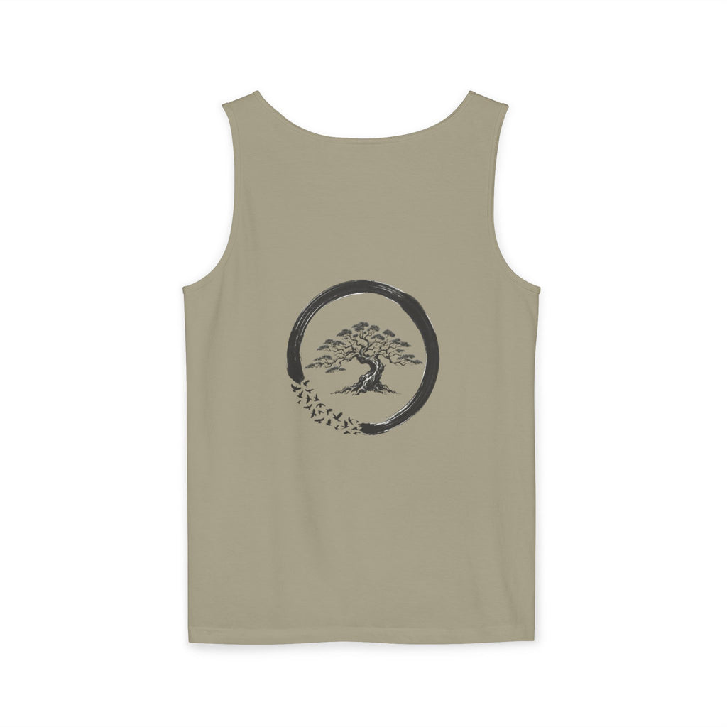 The Pale Horse Enso Circle v2 Tank Top — Bonsai Tree Enso Graphic On The Back