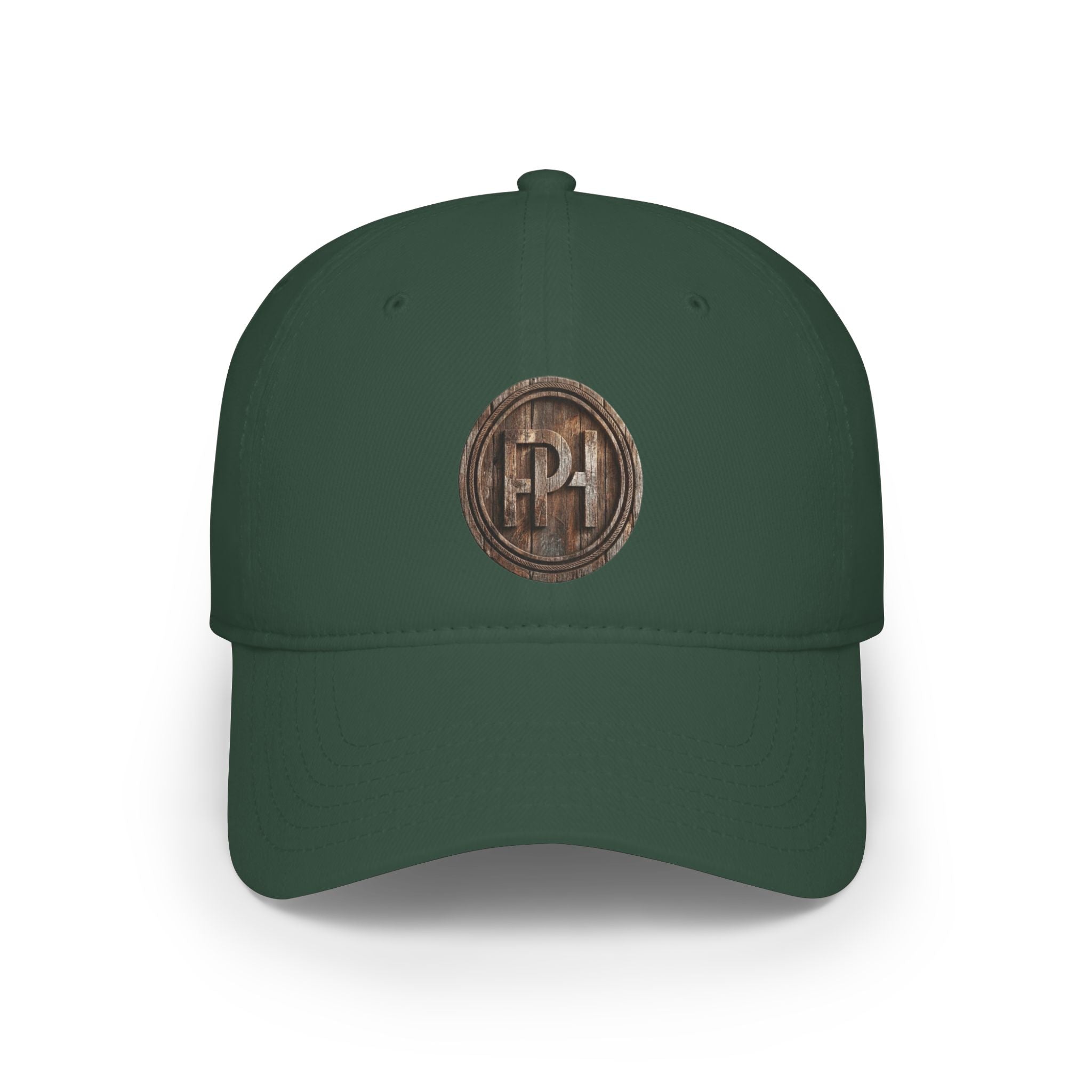 Vintage Wood Design Pale Horse Medallion Logo Hat