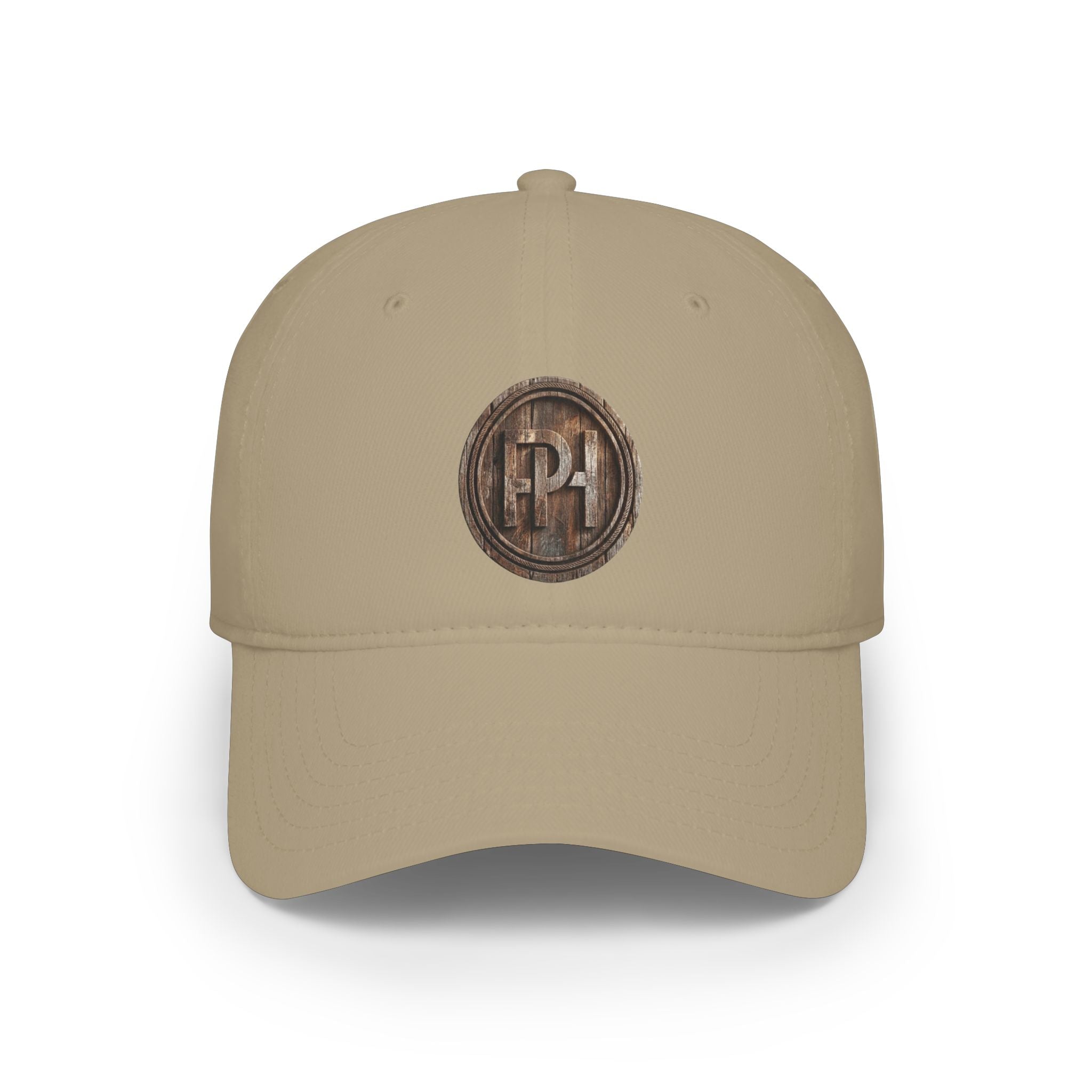 Vintage Wood Design Pale Horse Medallion Logo Hat