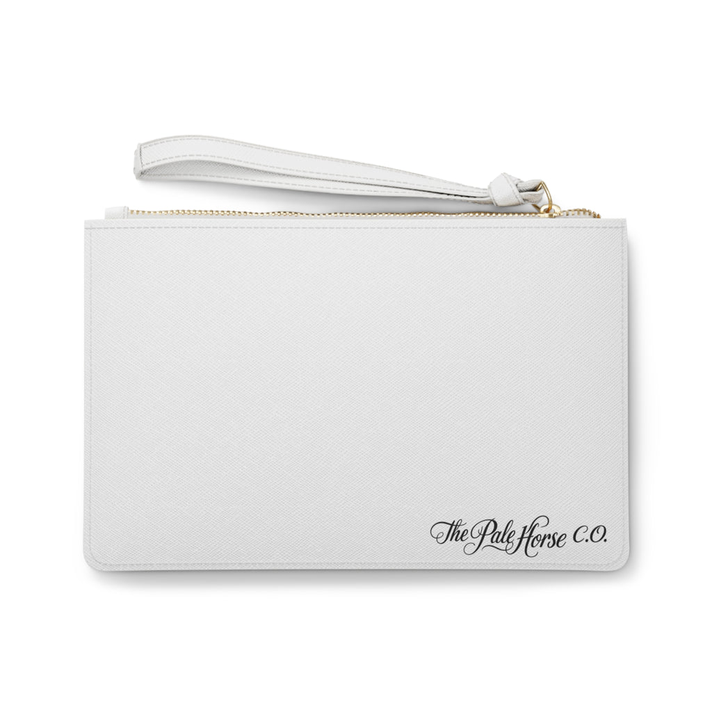 Sunset Pier Clutch Bag — Watercolor Beach Wristlet