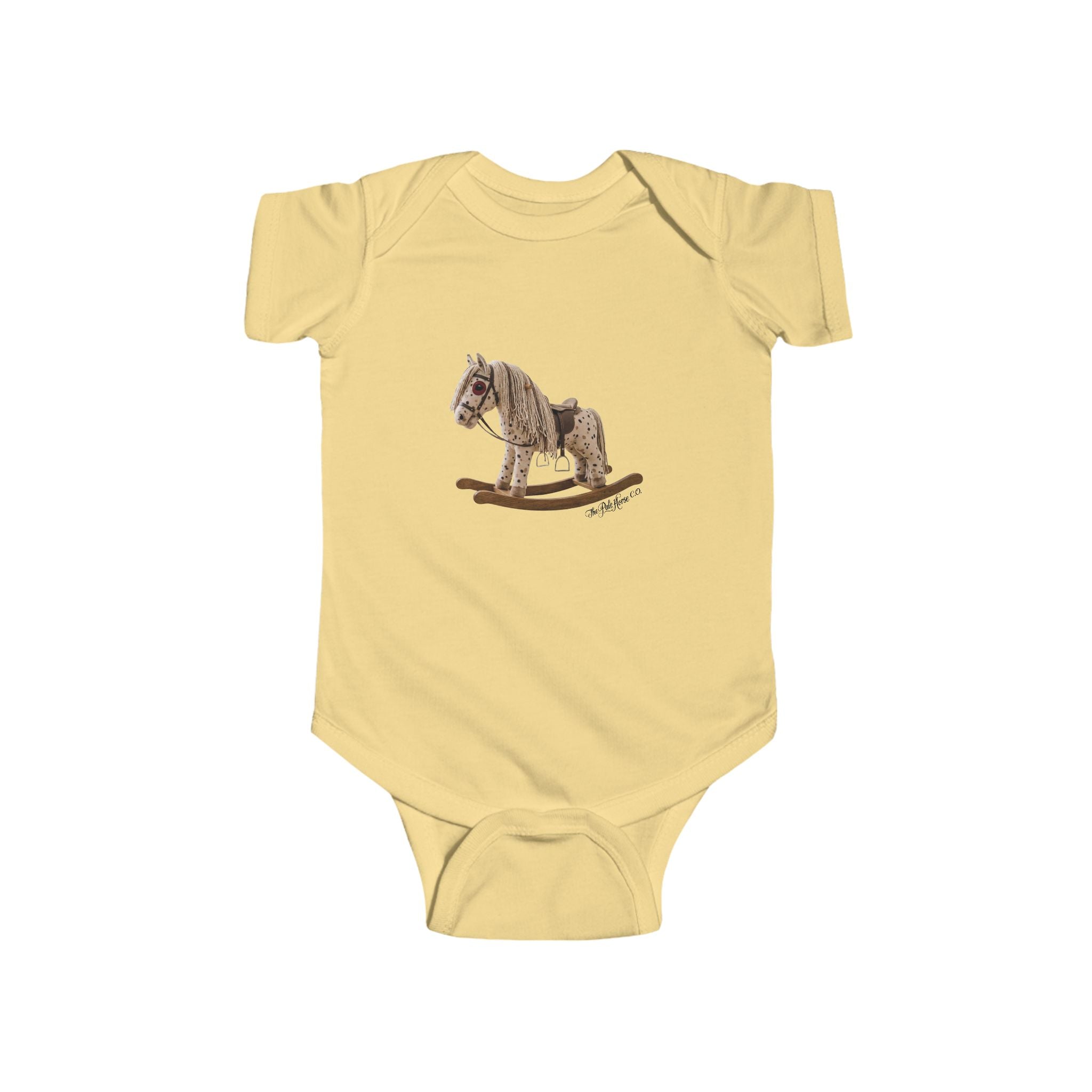 Little Cowgirl Rocking Horse Onesie