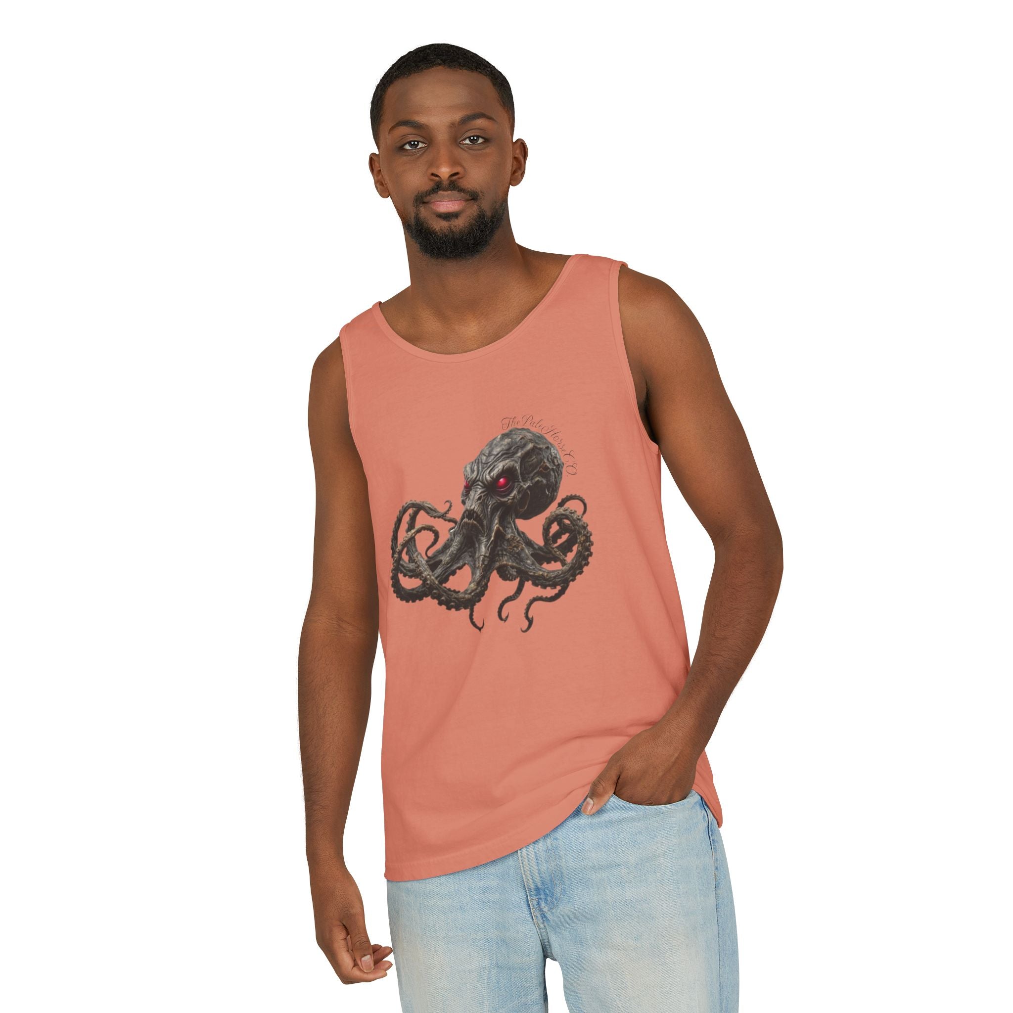 Octopus Dark Nautical Graphic Tank Top
