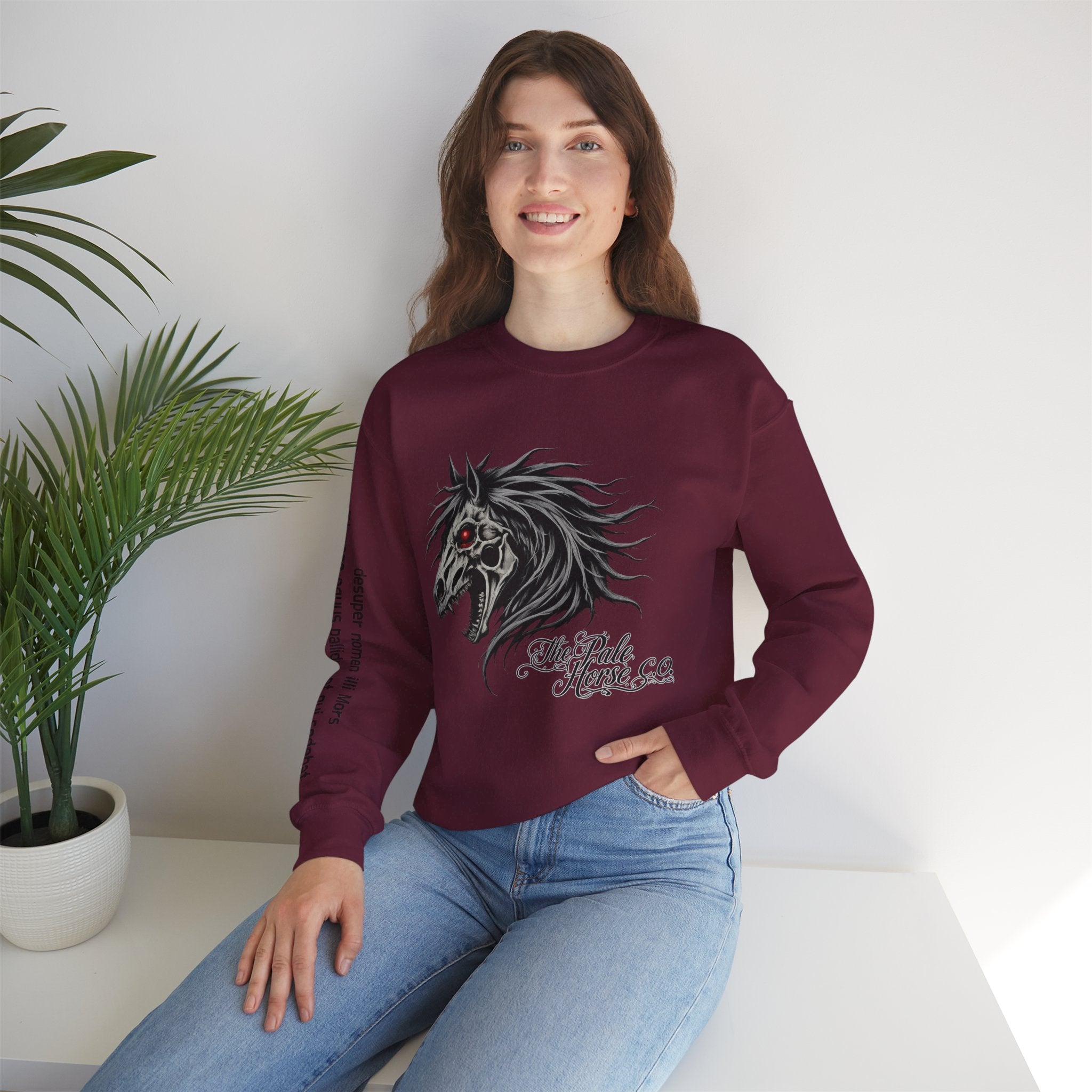 The Pale Horse Head Front and Eye Back Design